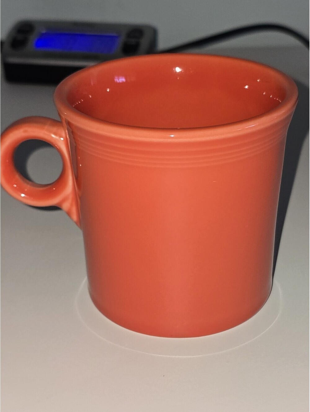 Fiesta Ware HLC Homer Laughlin Coffee Mugs/Cups O-Ring Handle Orange 10.25oz